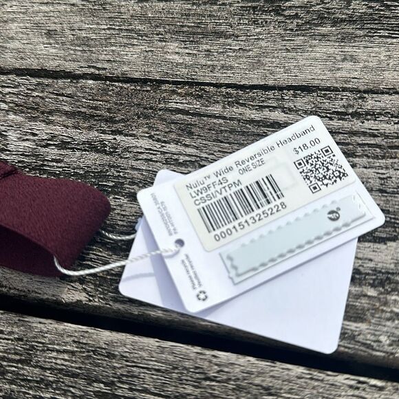 BUNDLE OF 2 LULULEMON NULU WIDE REVERSIBLE HEADBAND NWT PINK PURPLE - Picture 4 of 4